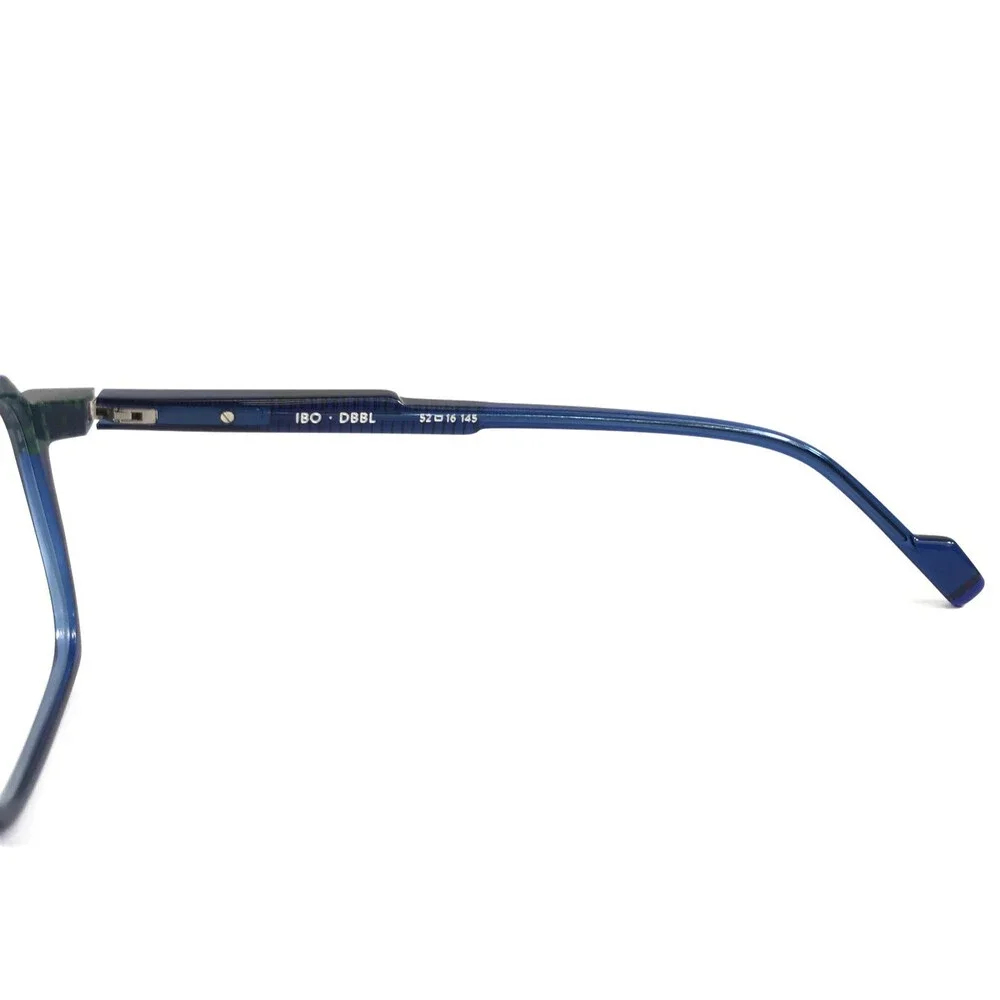 Etnia Barcelona Eyeglasses Frames IBO DBBL Dark Blue Green Speckled 52-16-145
